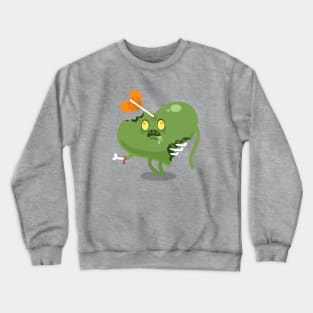 Valentines Zombie Heart Crewneck Sweatshirt